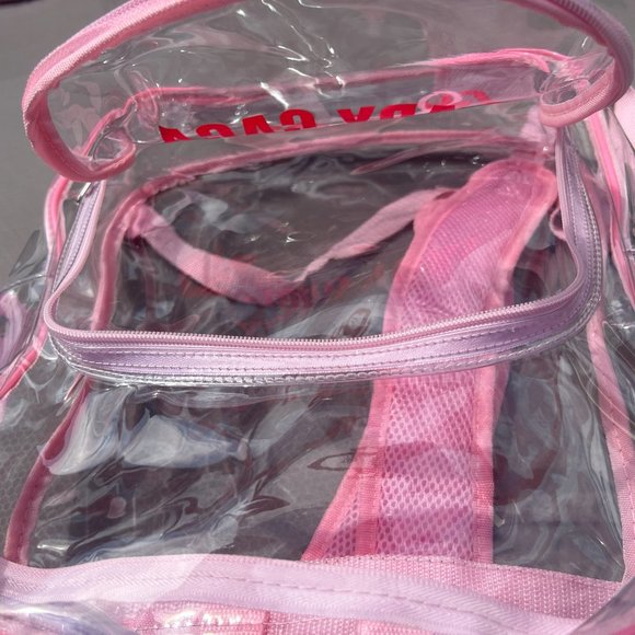 LADY GAGA Joanne 2017 World Tour VIP Transparent PVC Backpack - Picture 4 of 8